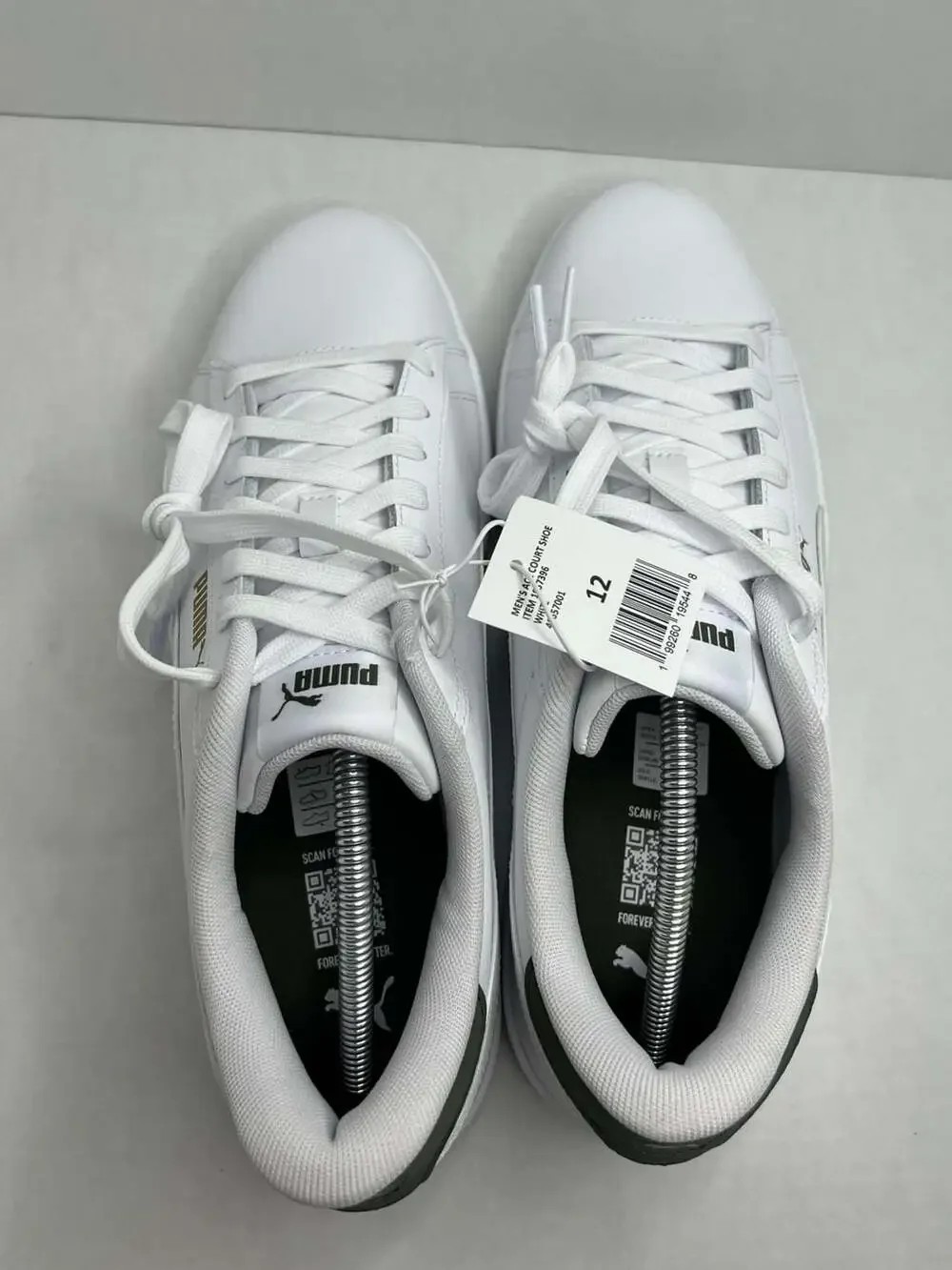 Puma Ace Court Shoe Men's White Green Gold Sneakers Size 12 406570-01